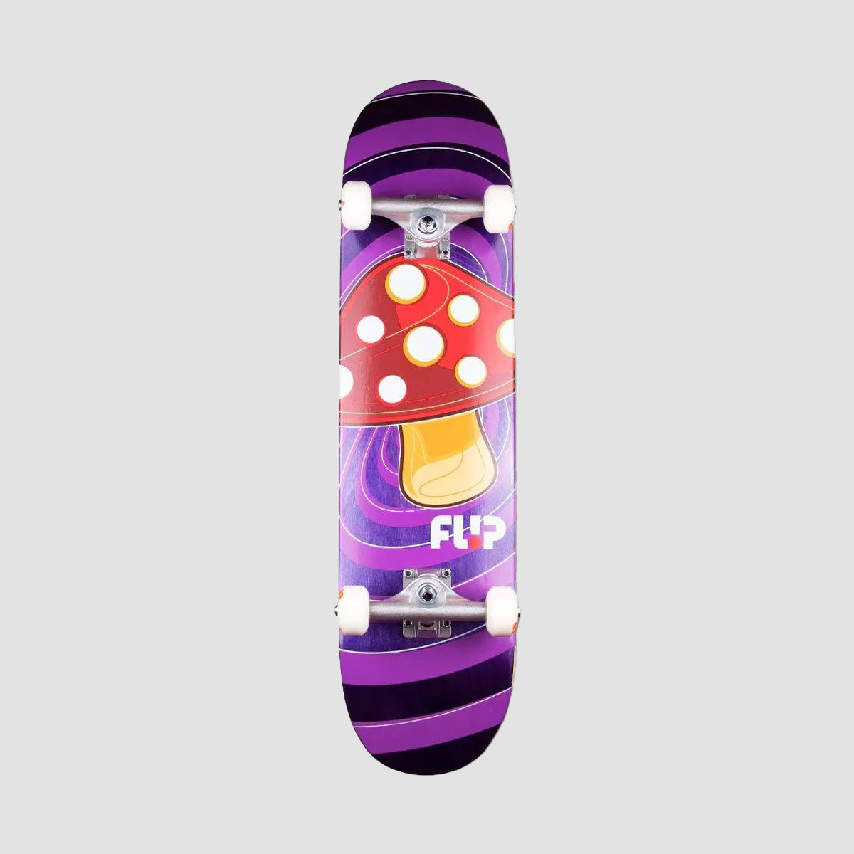 Flip Team Pop Shroom Skateboard Purple - 7.75"