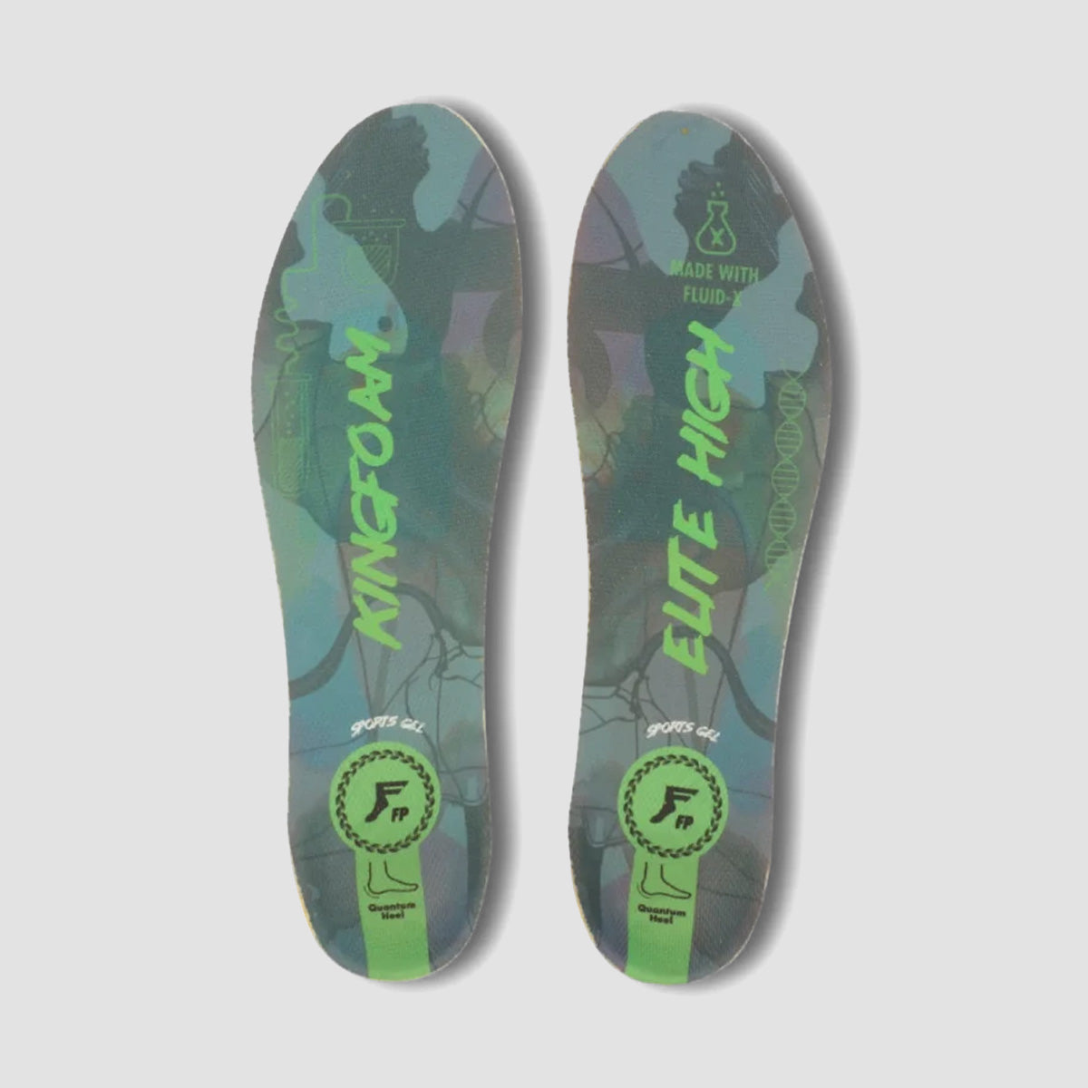 Footprint Kingfoam Elite Quantum Heel Infinity Foam High Insoles Green Camo