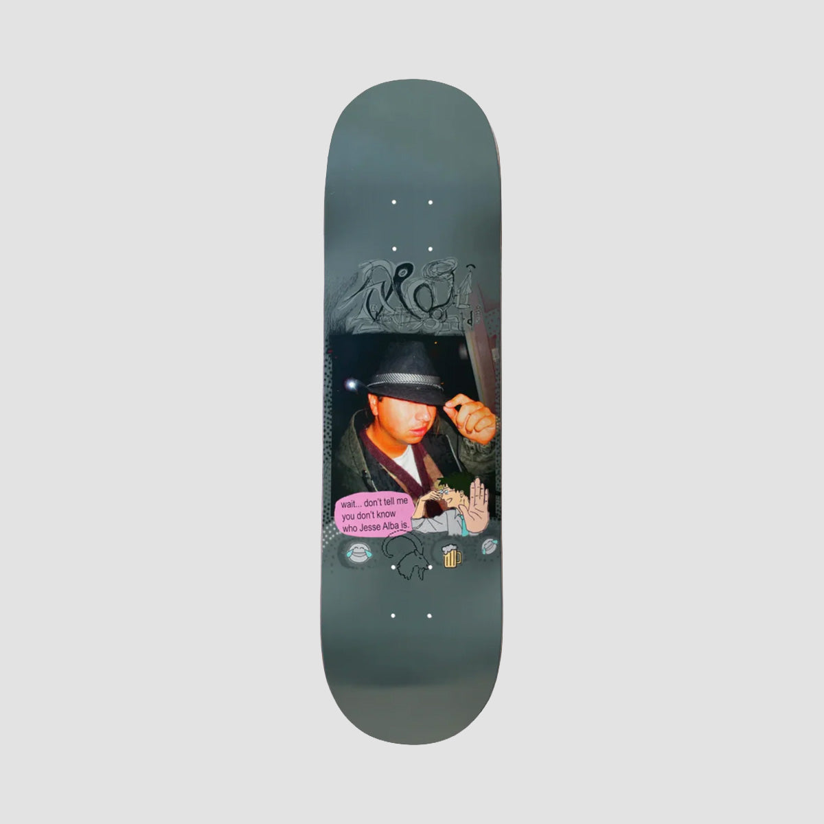 Frog Fedora Jesse Alba Skateboard Deck - 8.25"