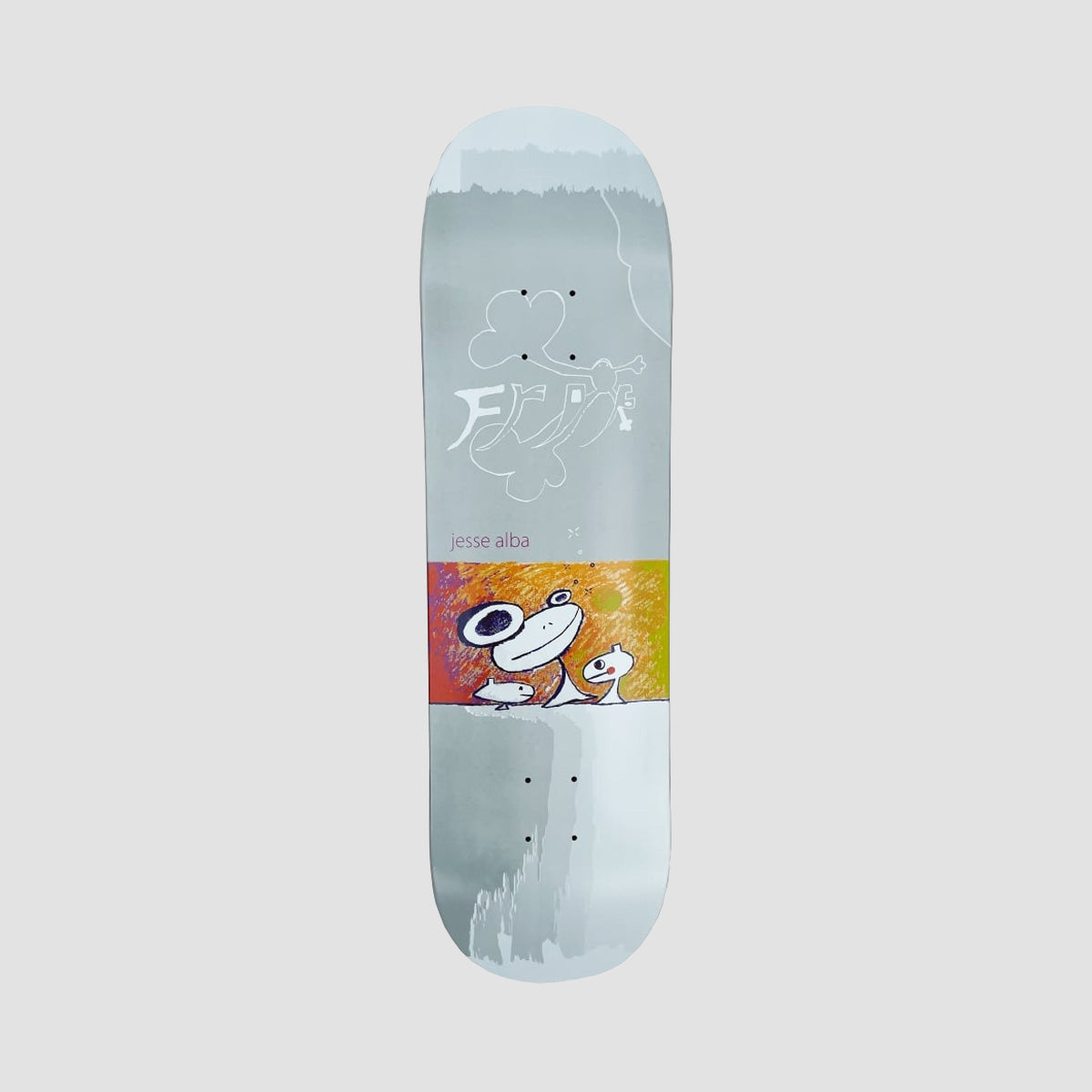 Frog Jesse Alba Skateboard Deck Grey - 8.6"