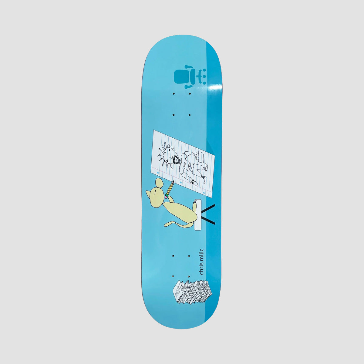 Frog The Artist Chris Milic Skateboard Deck - 8.38"