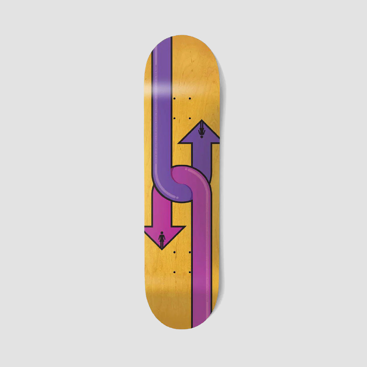Girl Dual Directional Rick McCrank W50 Twin Tip Skateboard Deck - 8.5"