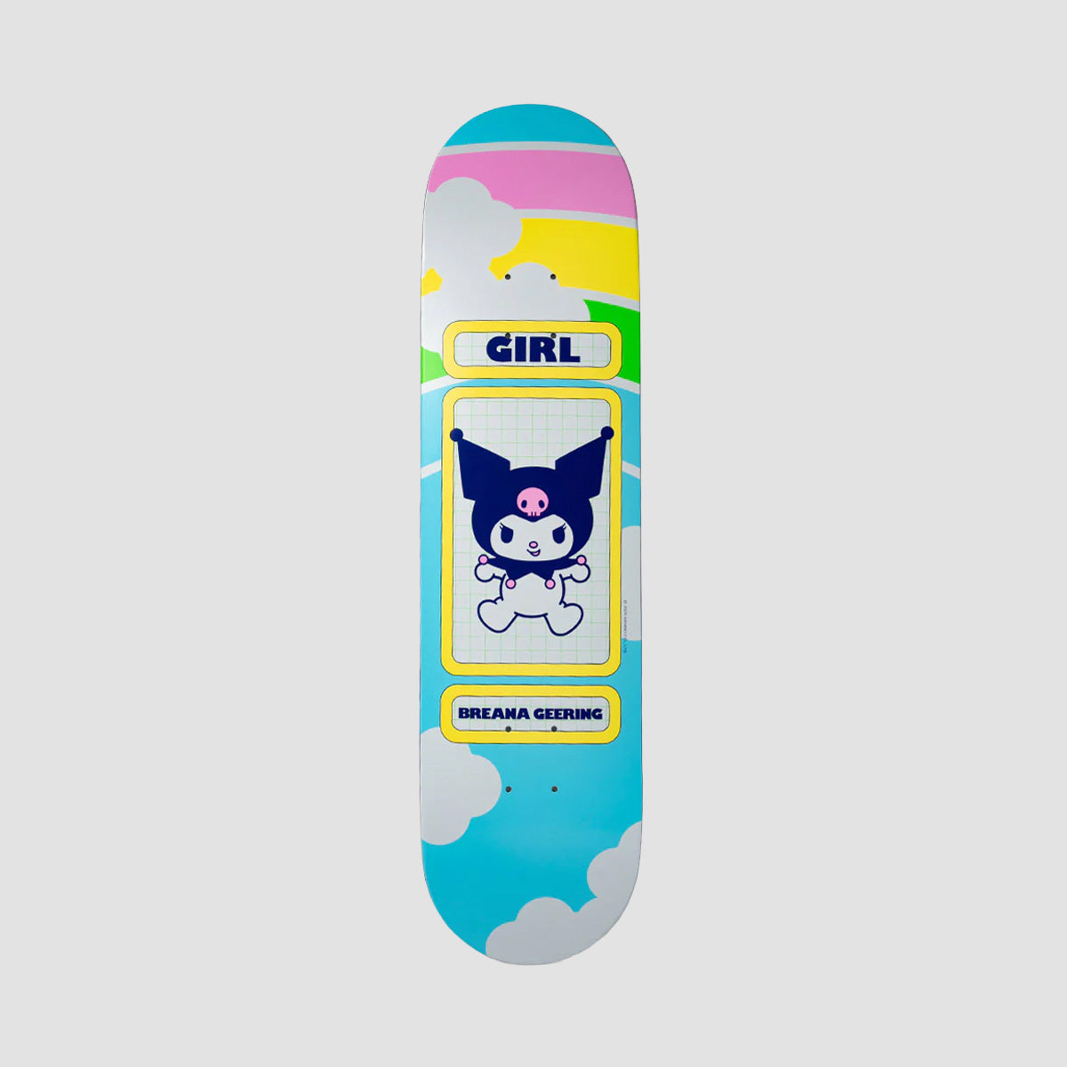Girl Hello Kitty Rainbow Breana Geering (Blind Bag) Skateboard Deck - 8"