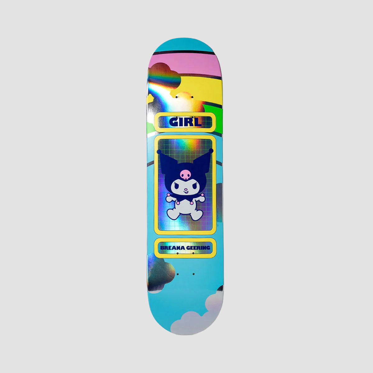 Girl Hello Kitty Rainbow Breana Geering (Blind Bag) Skateboard Deck - 8"