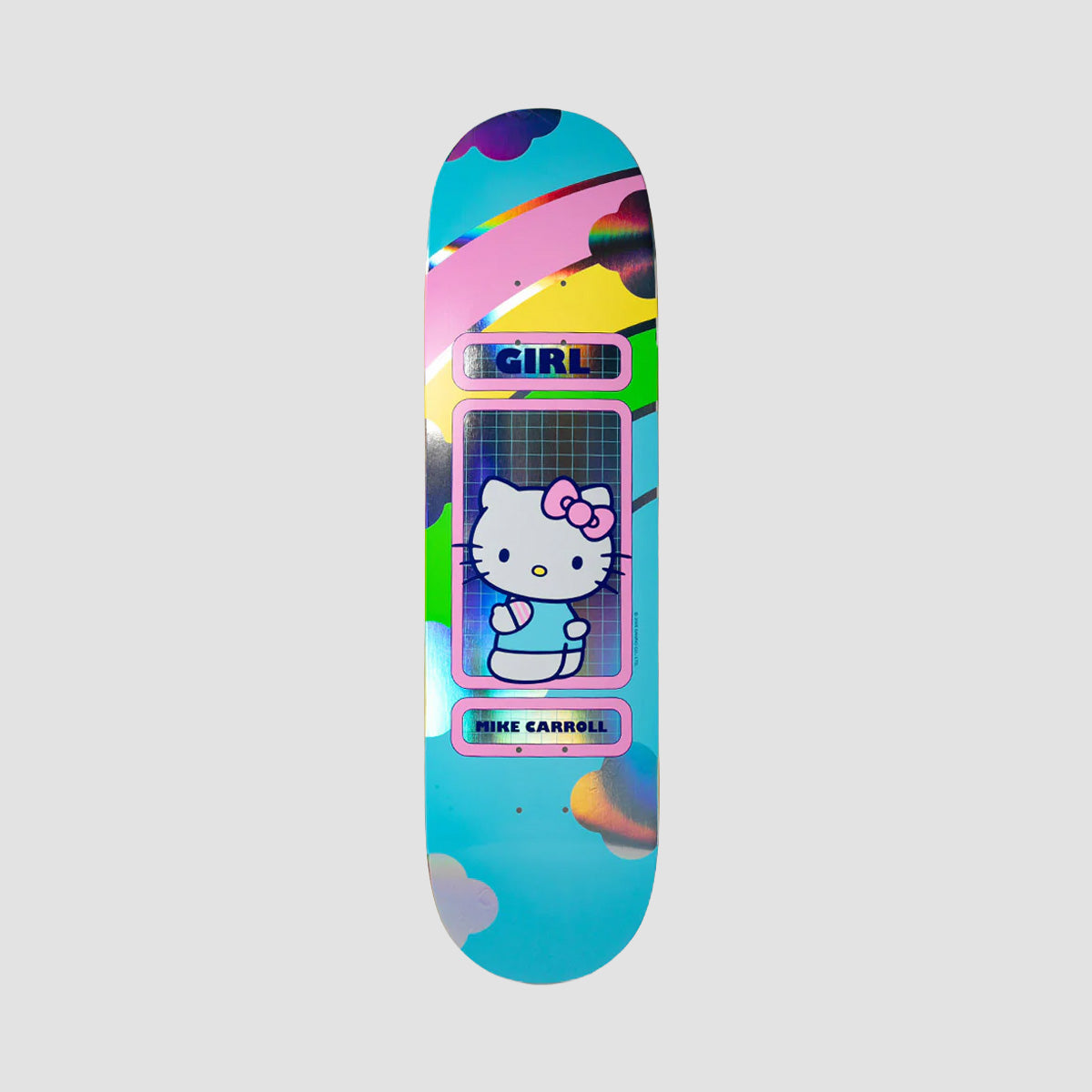 Girl Hello Kitty Rainbow Mike Carroll (Blind Bag) Skateboard Deck - 8.5"