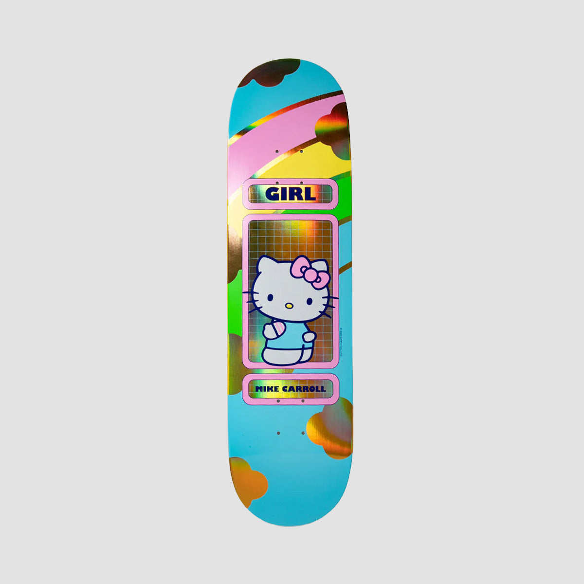 Girl Hello Kitty Rainbow Mike Carroll (Blind Bag) Skateboard Deck - 8.5"
