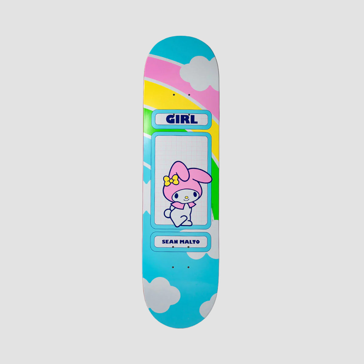 Girl Hello Kitty Rainbow Sean Malto (Blind Bag) Skateboard Deck - 8.25"