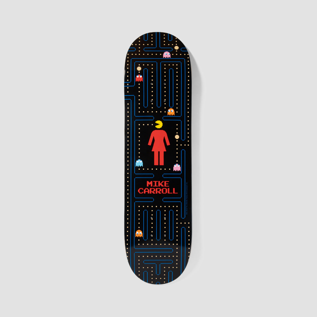 Girl Pac-Man Mike Carroll Skateboard Deck - 8.375"