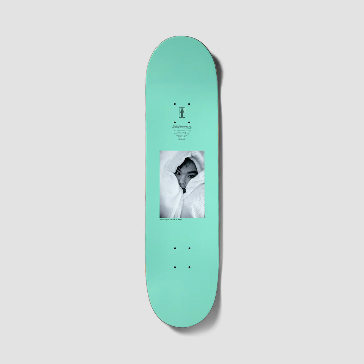 Girl Spike Photo Bjork Skateboard Deck - 8.375 Girl Spike Photo Bjork Skateboard Deck - 8.375