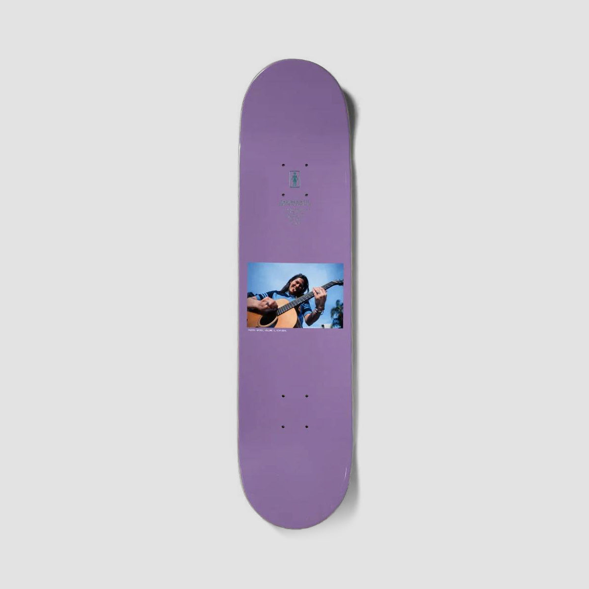 Girl Spike Photo Kim Deal Skateboard Deck - 8"