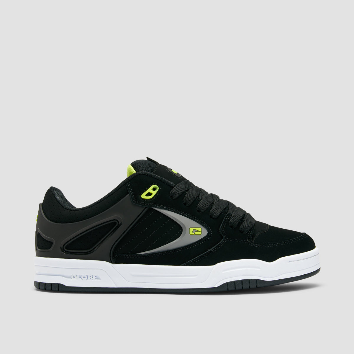 Globe Agent Shoes Black Lime 6uk Black Lime