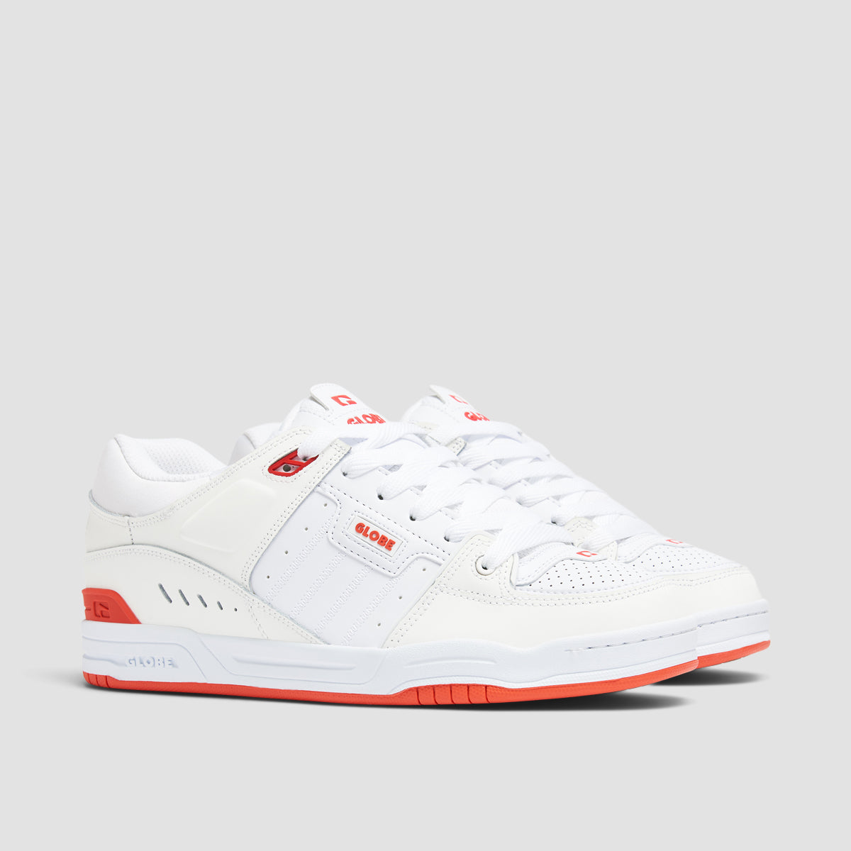 Globe Fusion Shoes - White/Red
