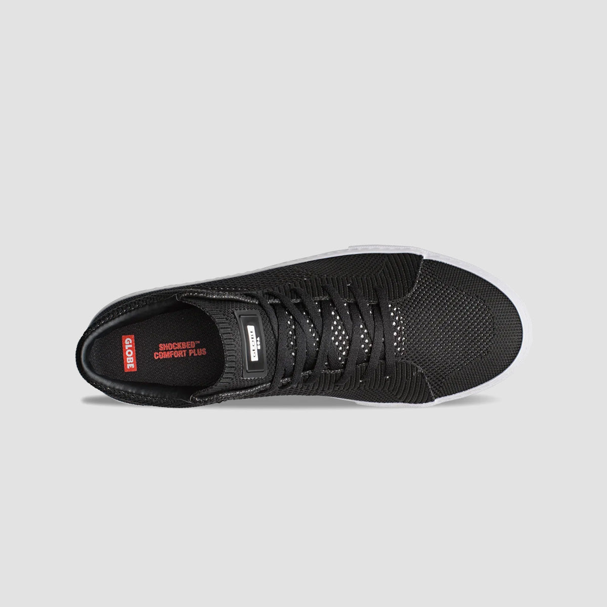 Globe LA Knit High Top Shoes - Black/White