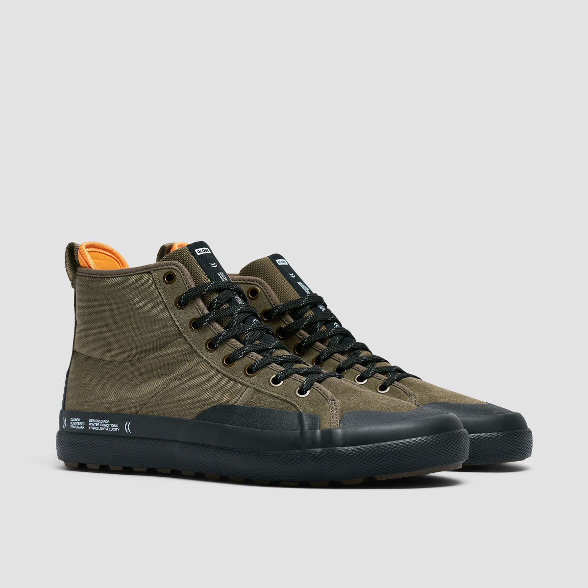 Globe Los Angered II Winter High Top Shoes - Olive/Summit