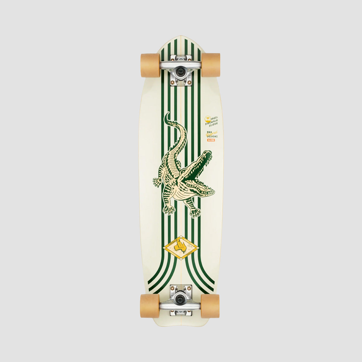 Globe Sidewalk Slider Cruiser Skateboard Green/Croc - 28"