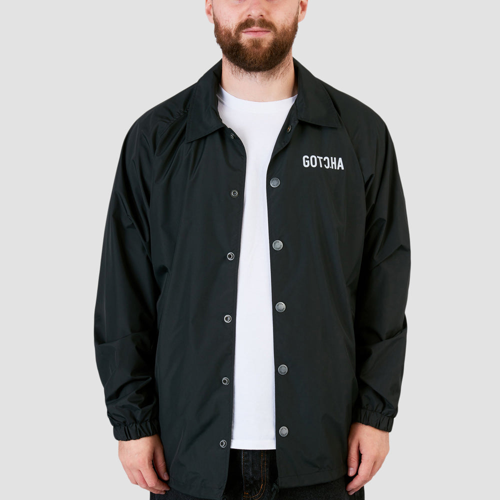 Coach Jacket Rider Gotcha Lightweight Coach Jacket Jet Black