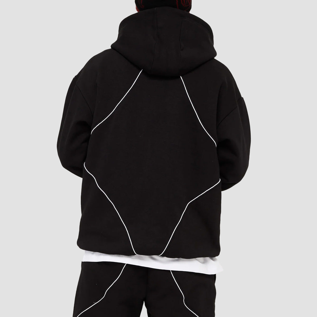 GVNMNT Exo Zip Hoodie Black/Red