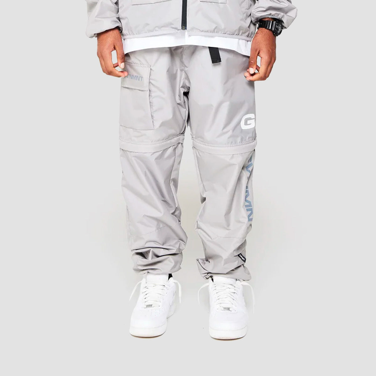 GVNMNT Hardwear 2 in 1 Cargo Pants / Shorts Grey