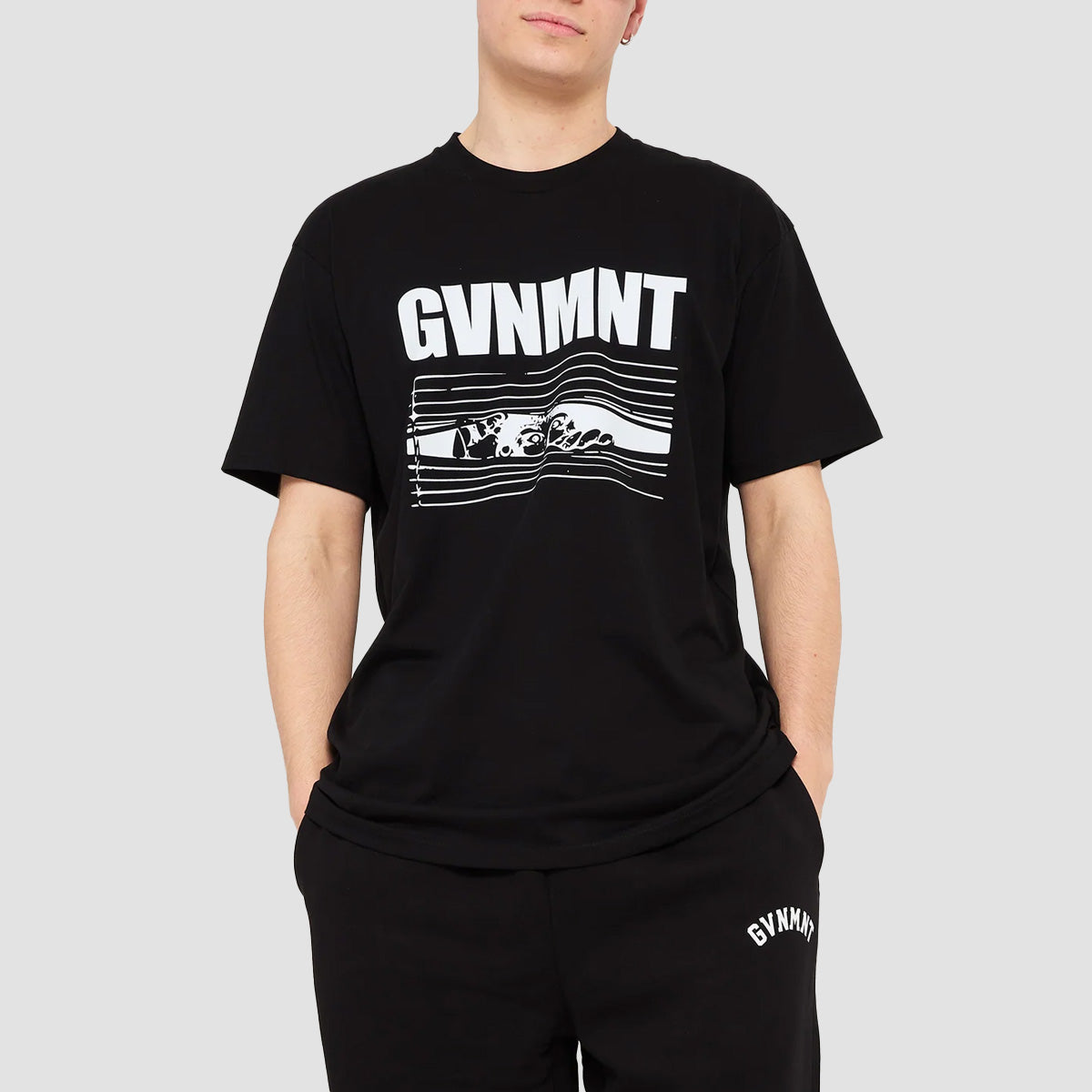 GVNMNT Watchers T-Shirt Black