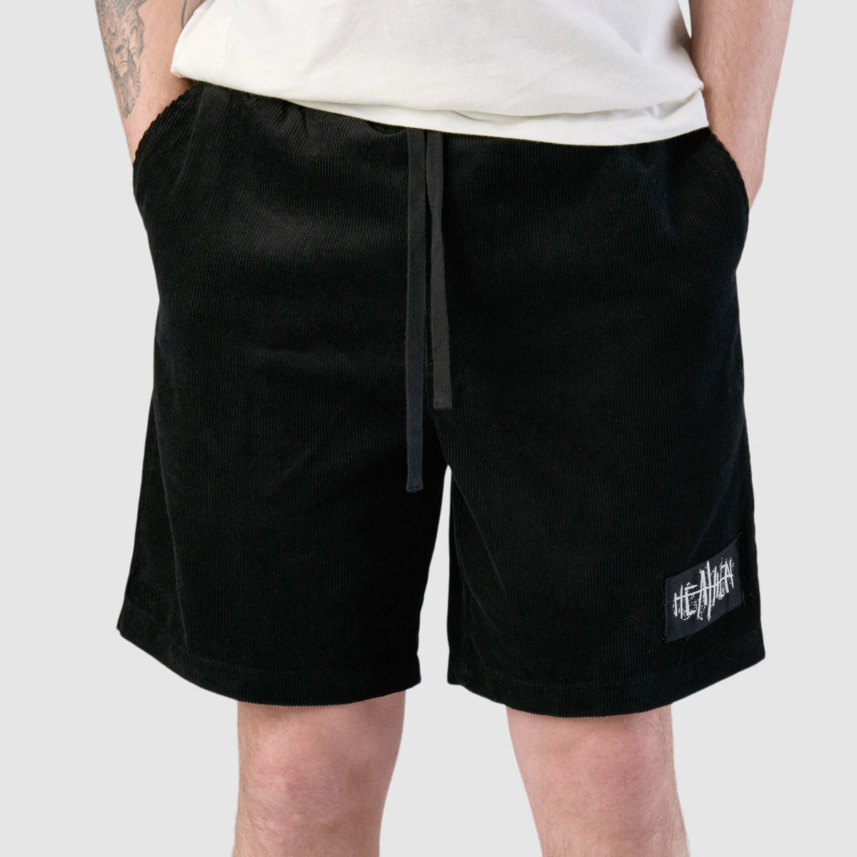 Heathen Atomizer Cord Shorts Black