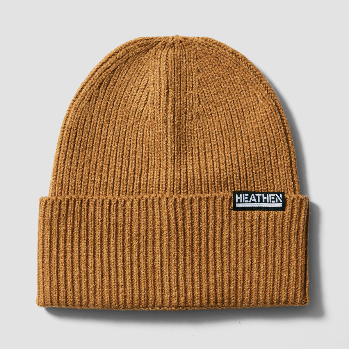 Heathen Blinder Oversize Beanie Ochre