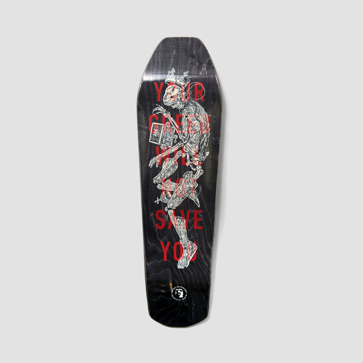Heathen Bog King on Giant's Coffin Skateboard Deck - 9.75"