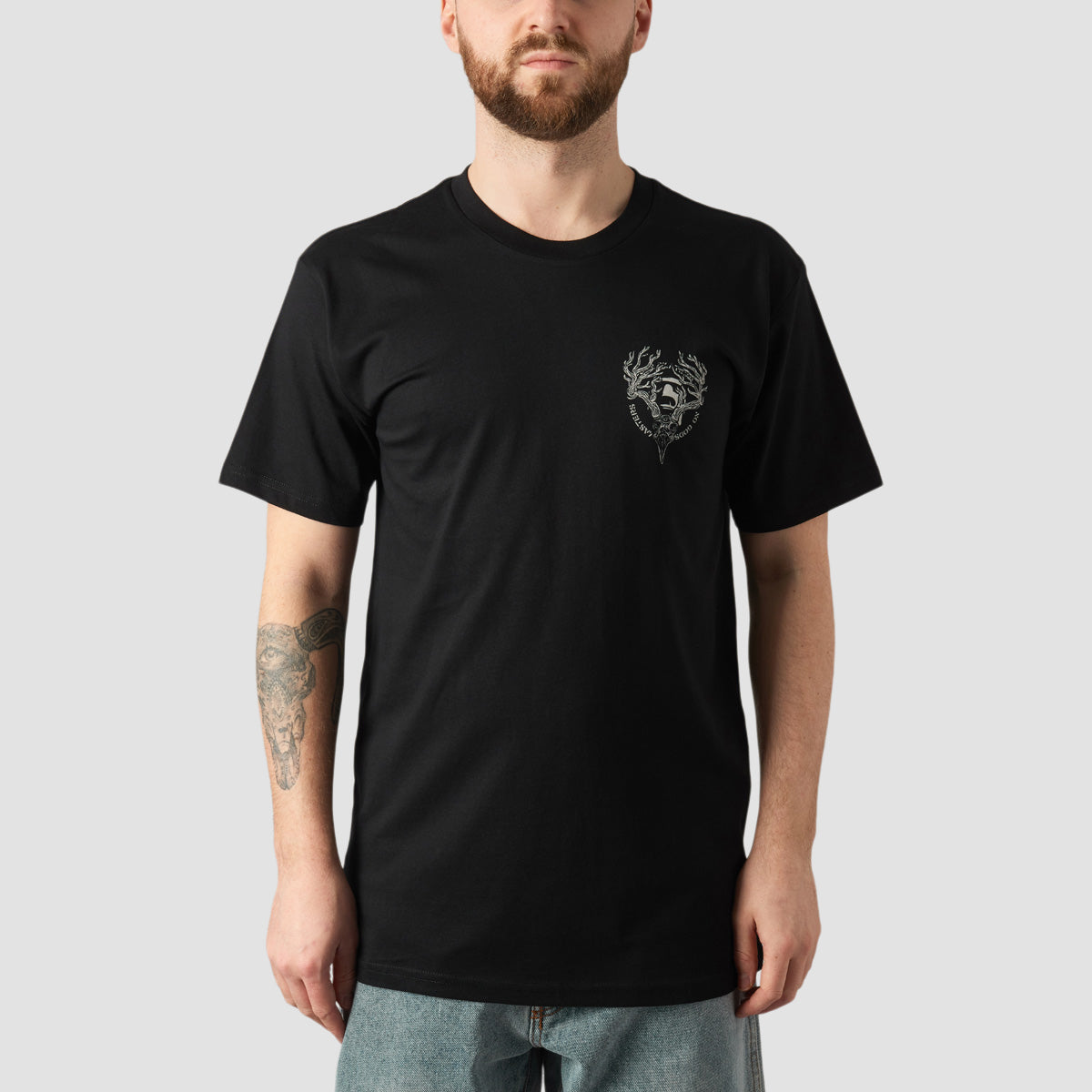 Heathen Ceronnous Mono T-Shirt Black
