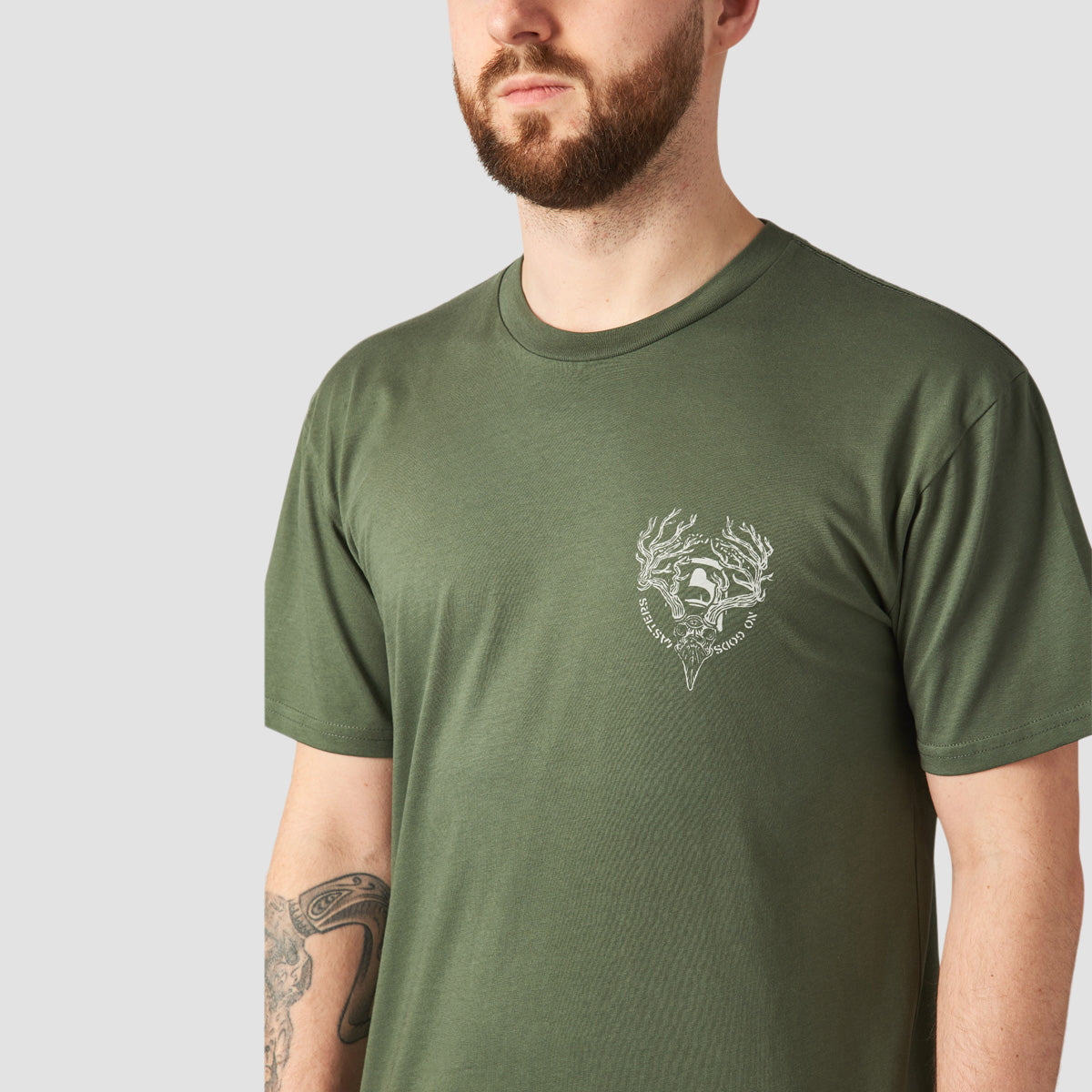 Heathen Ceronnous Mono T-Shirt Cypress