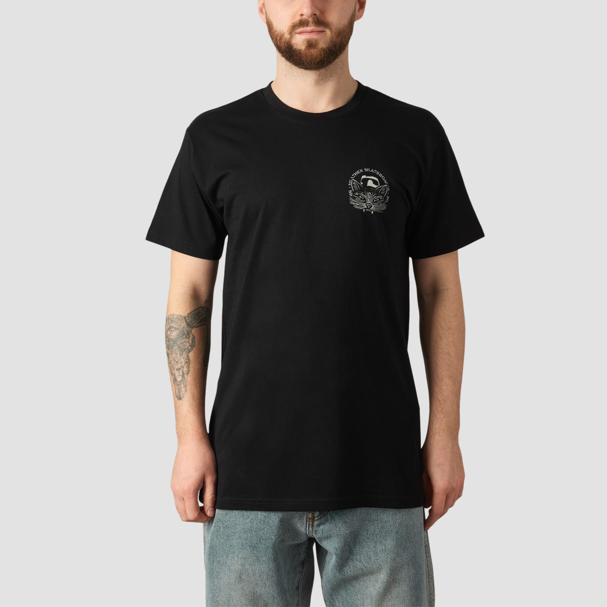 Heathen Crow Killer Mono T-Shirt Black
