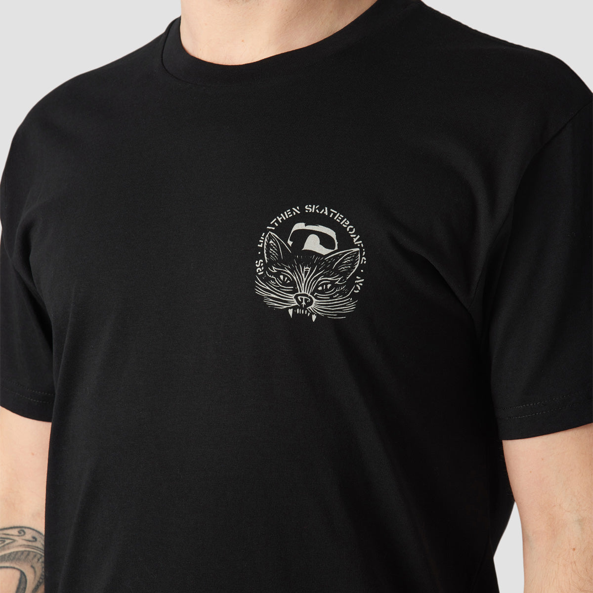 Heathen Crow Killer Mono T-Shirt Black