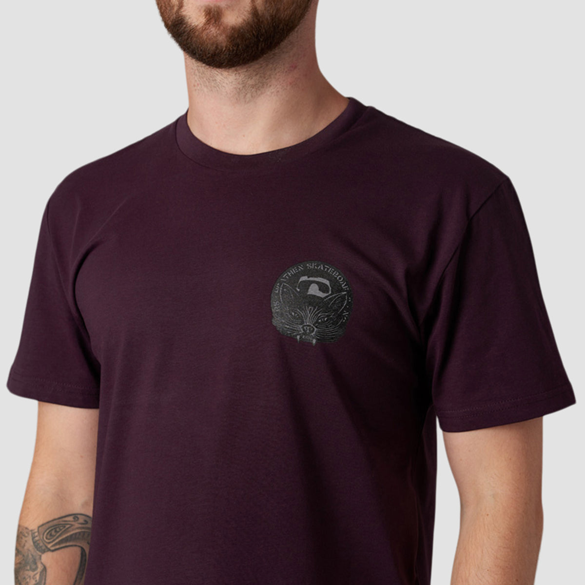 Heathen Crow Killer T-Shirt Plum