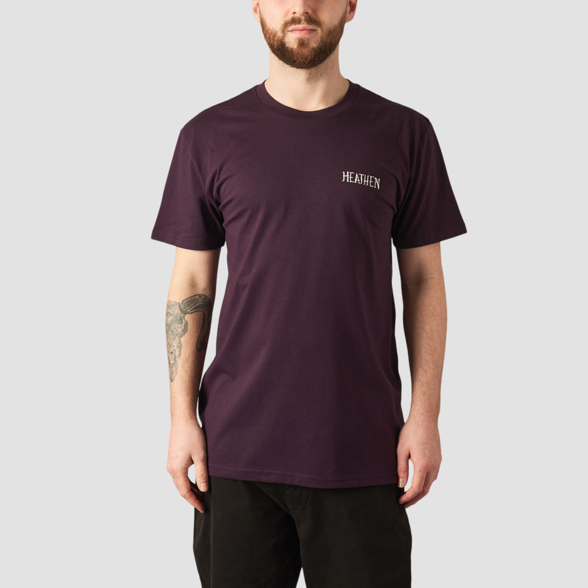 Heathen Devine Dragon T-Shirt Plum