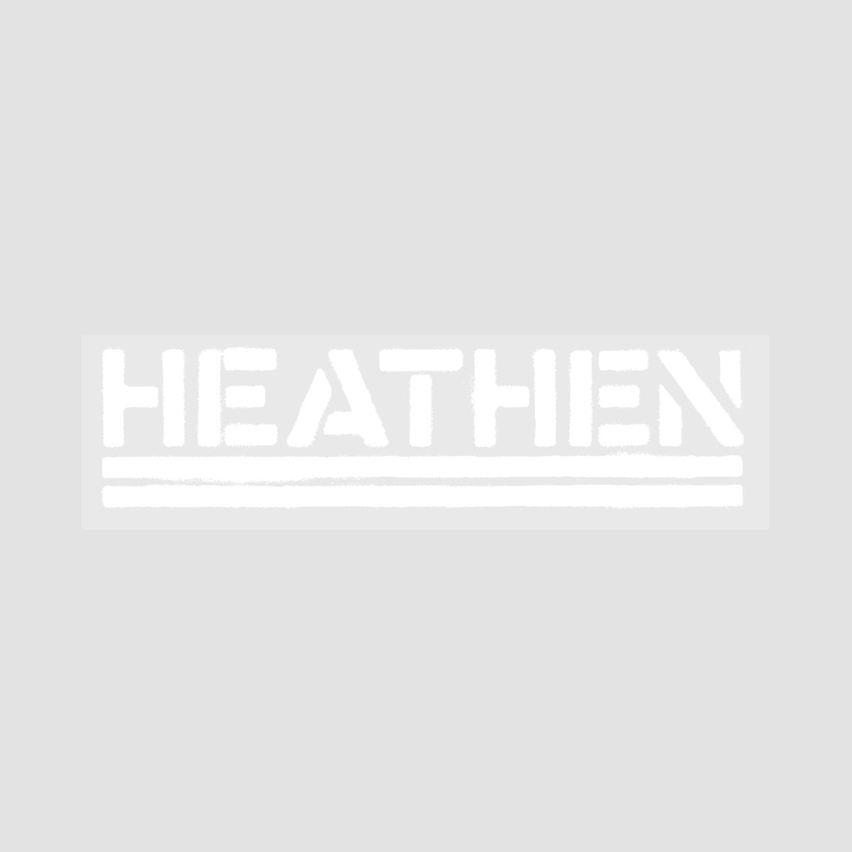 Heathen Infest Sticker White 200x55mm