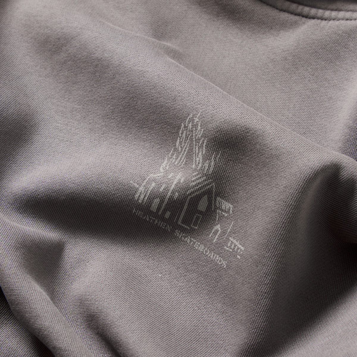 Heathen Lighthouse Pullover Hoodie Faded Grey