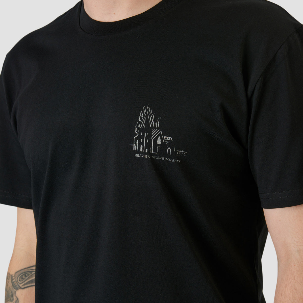 Heathen Lighthouse T-Shirt Black/Metal