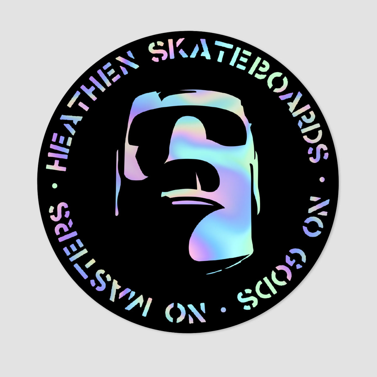 Heathen Seal Sticker Holographic 120mm