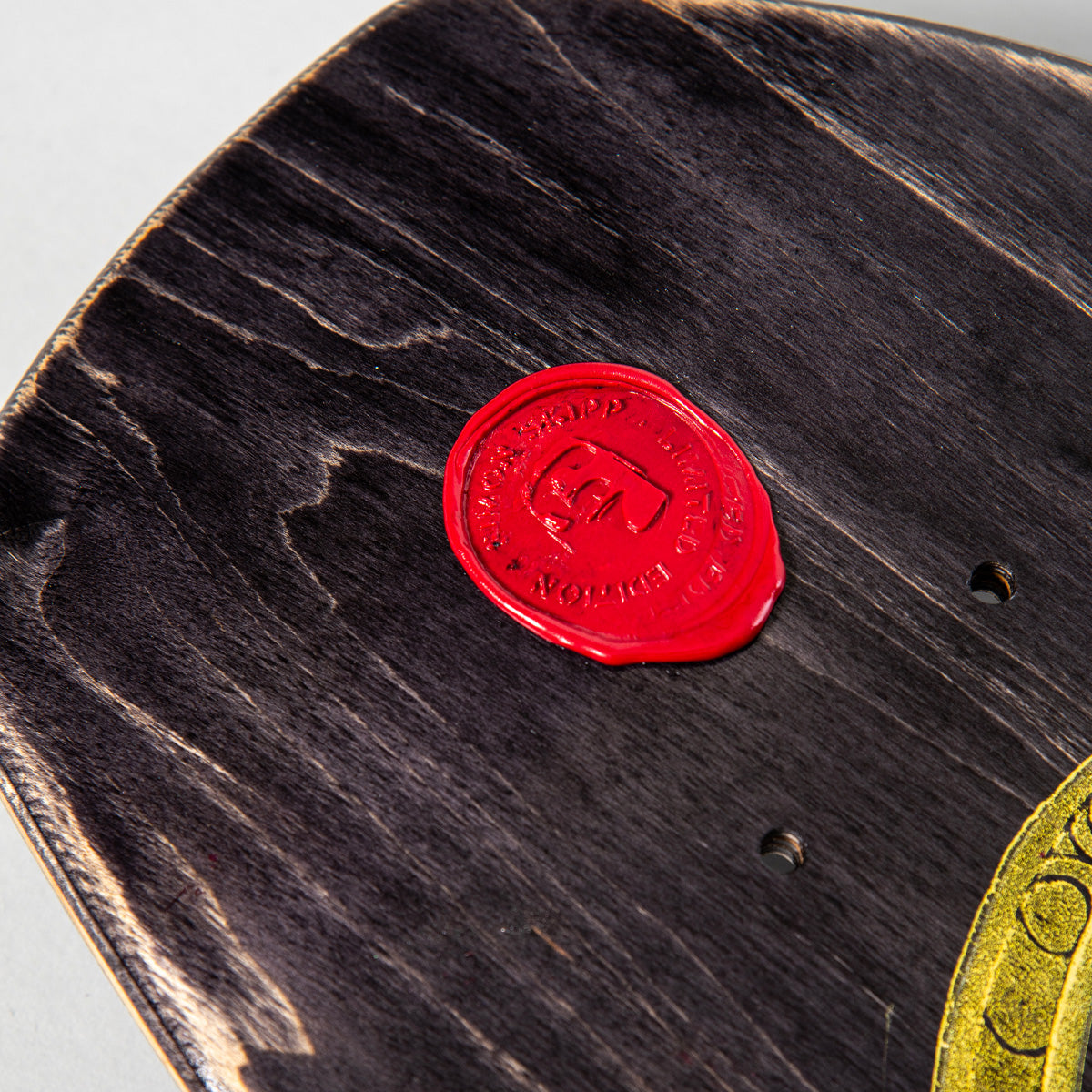Heathen Skipp Blood Spire On Coffin Limited Edition Lino Cut Print Skateboard Deck - 7.9"