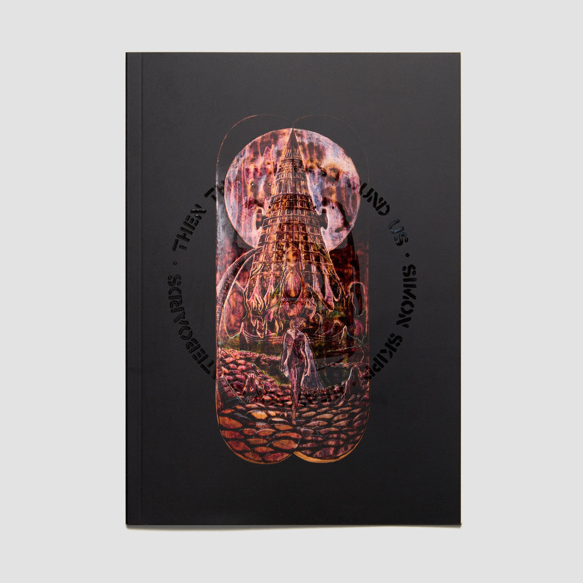 Heathen Skipp Wolves On Pointer Limited Edition Lino Cut Print Skateboard Deck - 8.625"