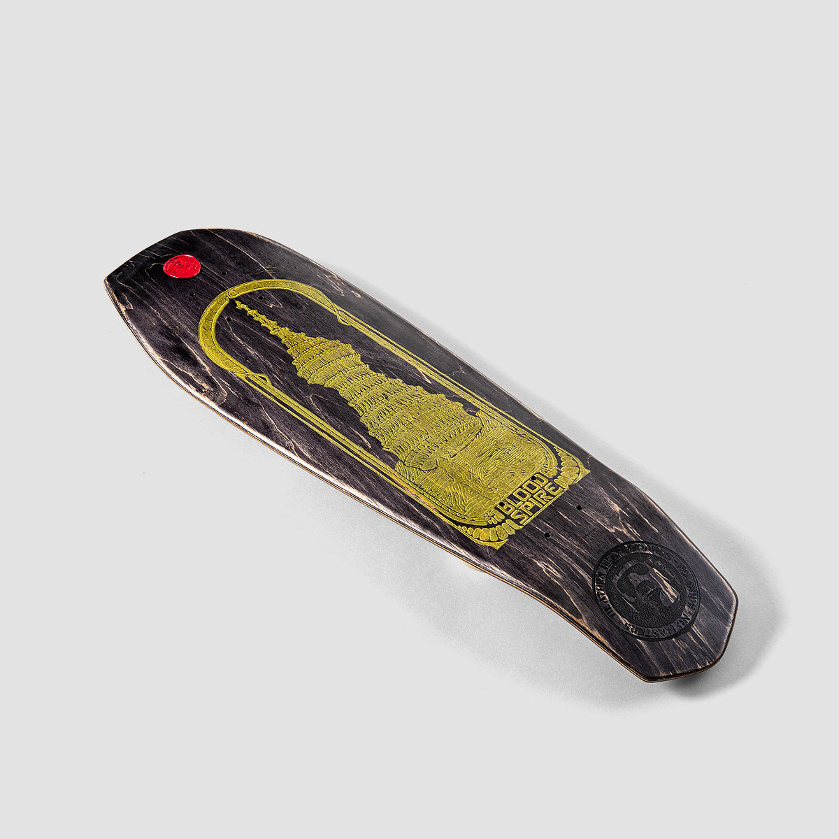 Heathen Skipp Blood Spire On Coffin Limited Edition Lino Cut Print Skateboard Deck - 7.9"