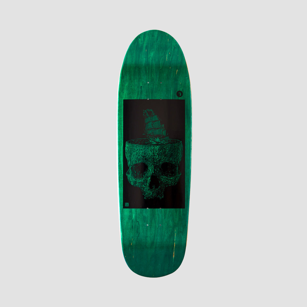 Heathen Stormy Seas On Floater Skateboard Teal - 9.4"