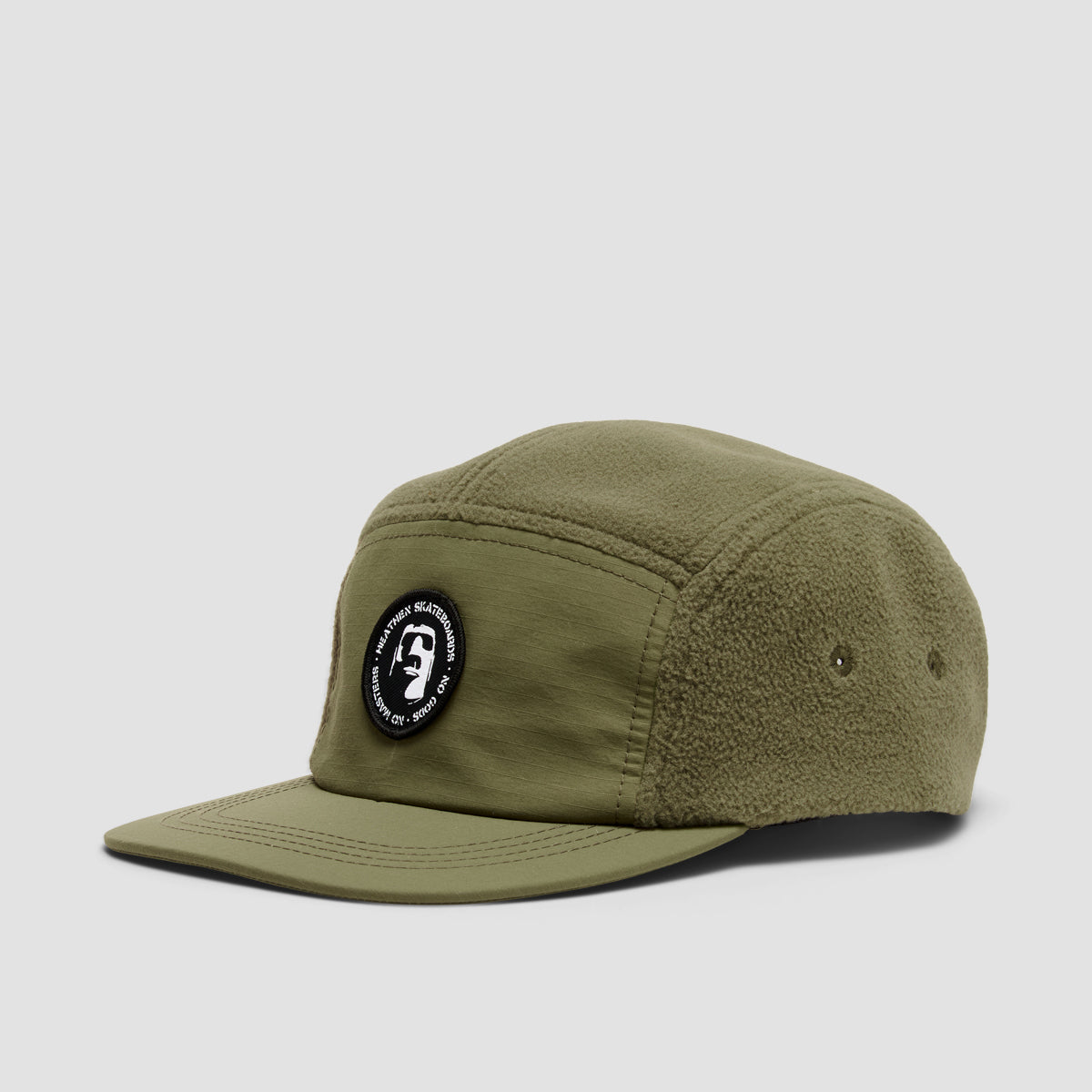 Heathen VG+ Barracuda Fleece Five Panel Cap Moss