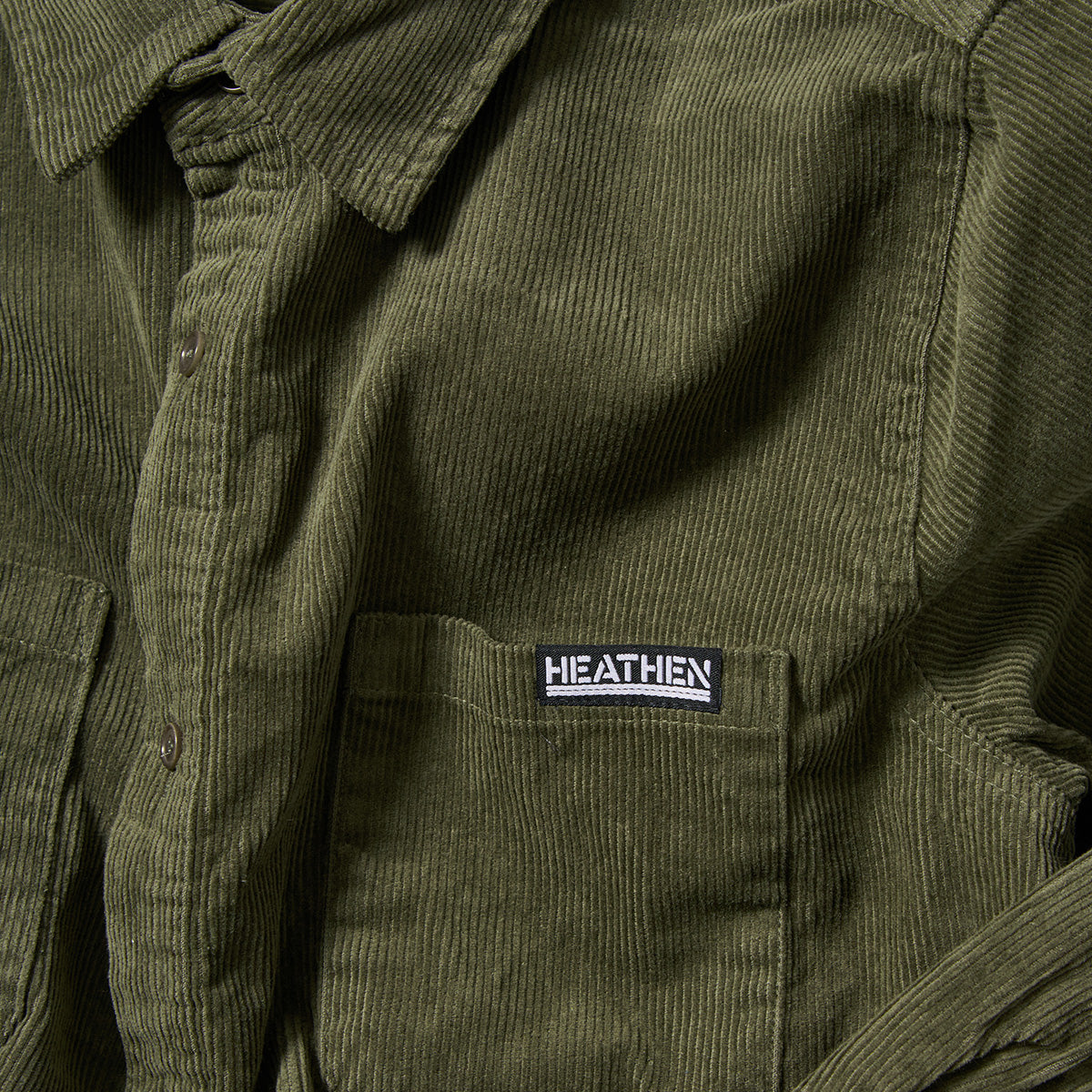 Heathen VG+ Dissolution Cord Longsleeve Shirt Moss