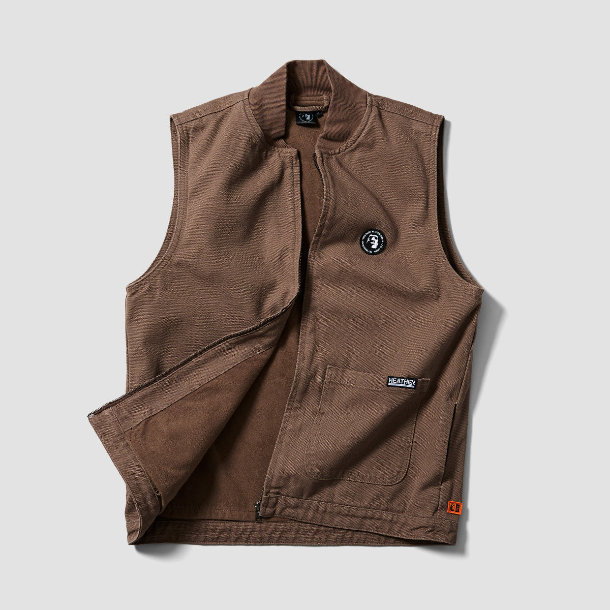 Heathen VG+ Seal Heavy Canvas Vest Jacket Nut