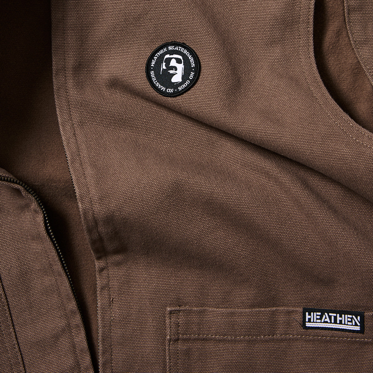 Heathen VG+ Seal Heavy Canvas Vest Jacket Nut