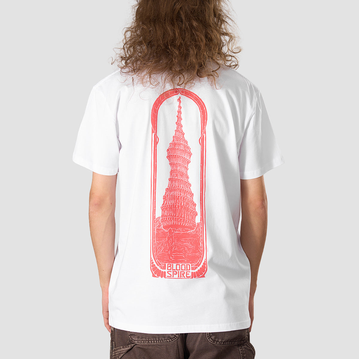 Heathen X Simon Skipp Blood Spire T-Shirt White