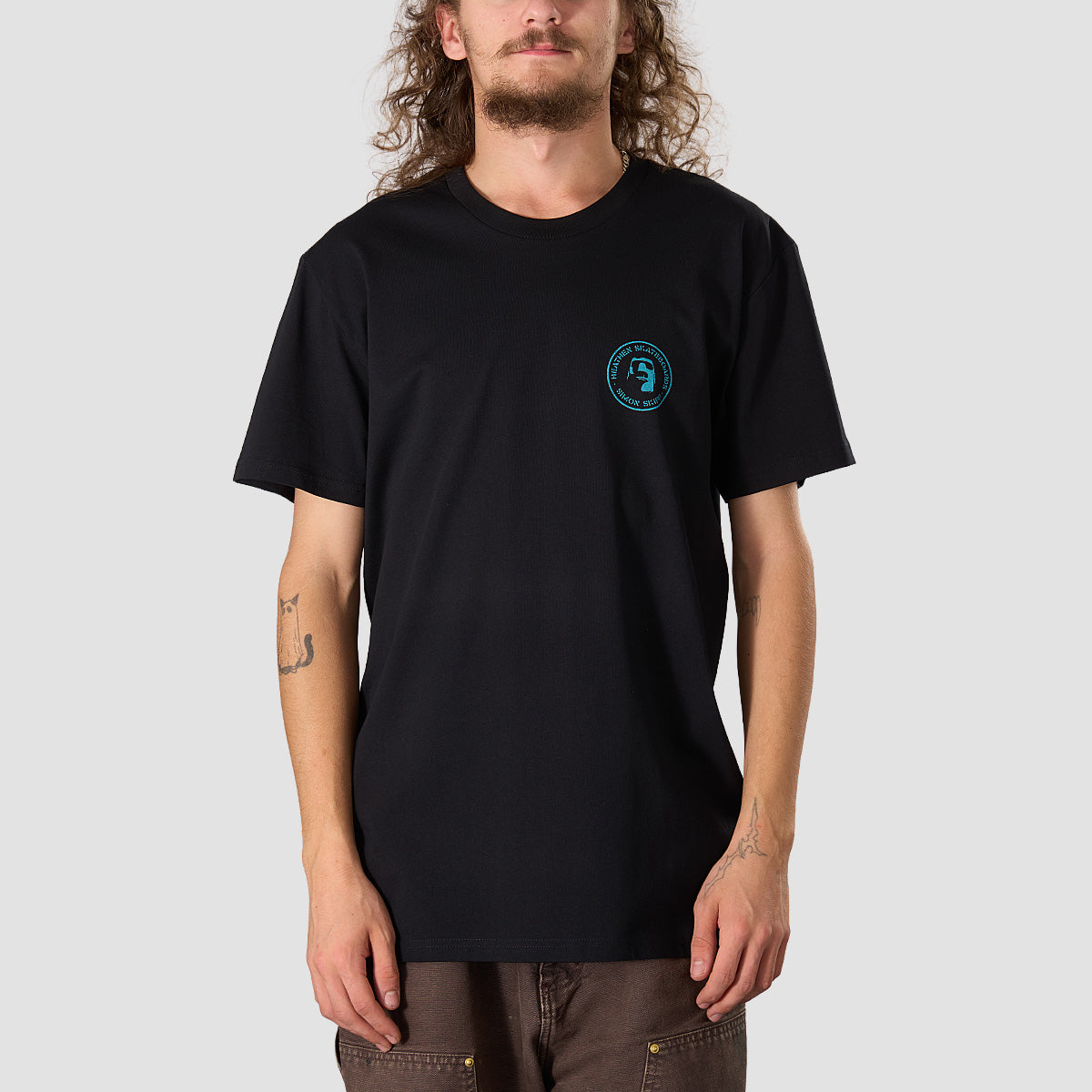 Heathen X Simon Skipp Wolves T-Shirt Black