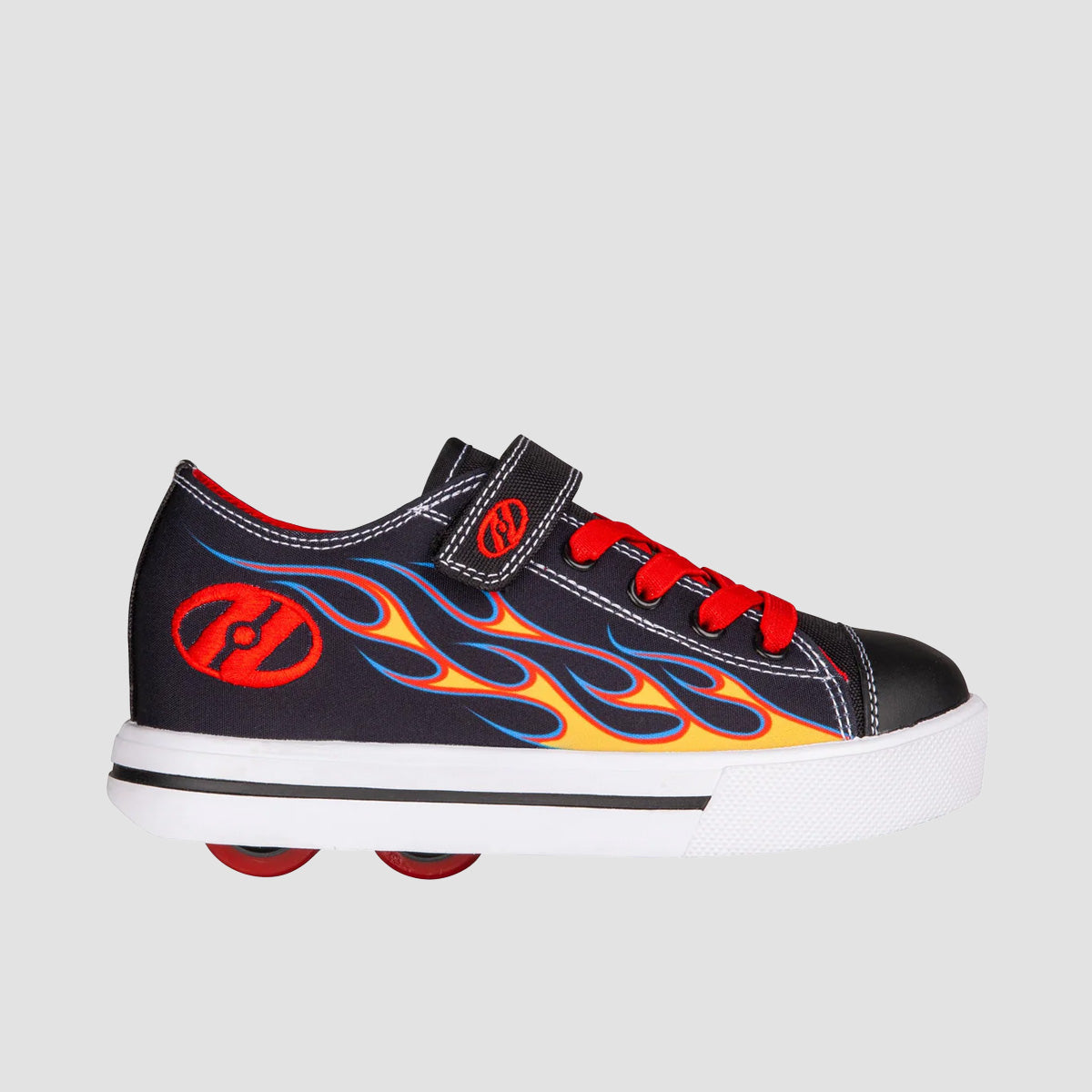 Heelys Snazzy X2 Black/Yellow/Red Flame