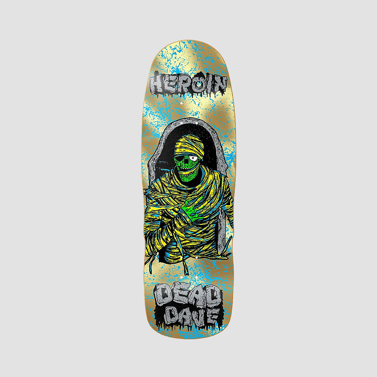 Heroin Dead Dave KO2 Mummy Skateboard Deck - 10.125"