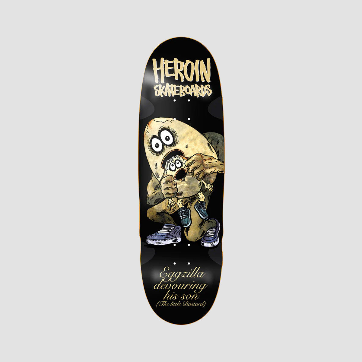 Heroin Egg Eater Skateboard Deck Gold Holo Foil - 9.75"