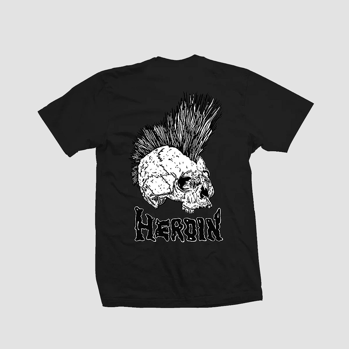 Heroin Punk Skull T-Shirt